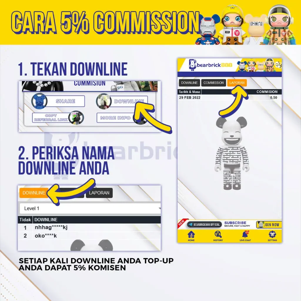 bearbrick888 affiliate commision tutorial Banner